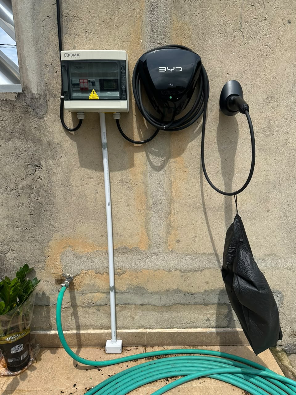 Instalação de wallbox para carregamento de veículo elétrico